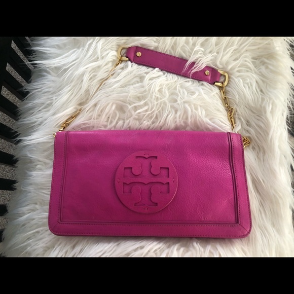Tory Burch Handbags - Tory Burch Pink Flap Bag